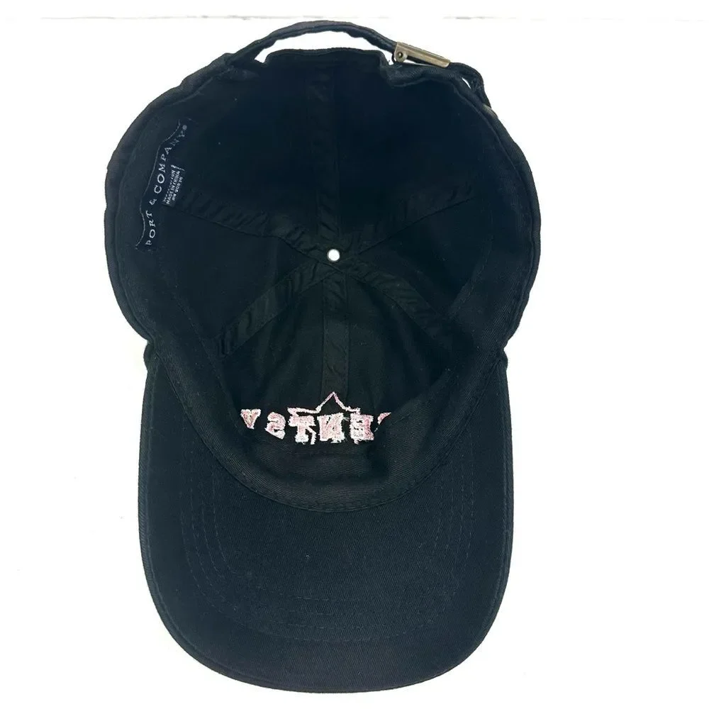 Scentsy Wickless Port & Company Black & Pink Star Baseball Cap/Hat Adjustable
